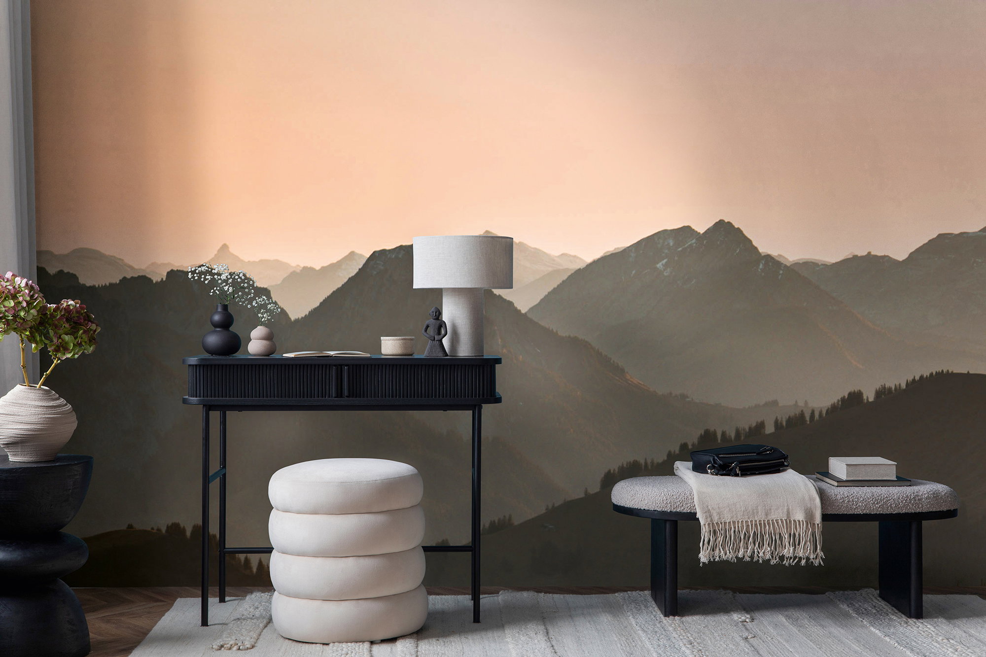 Moebel, Person, Lampe, Tabelle, Pflanze, Moebel, Lampe