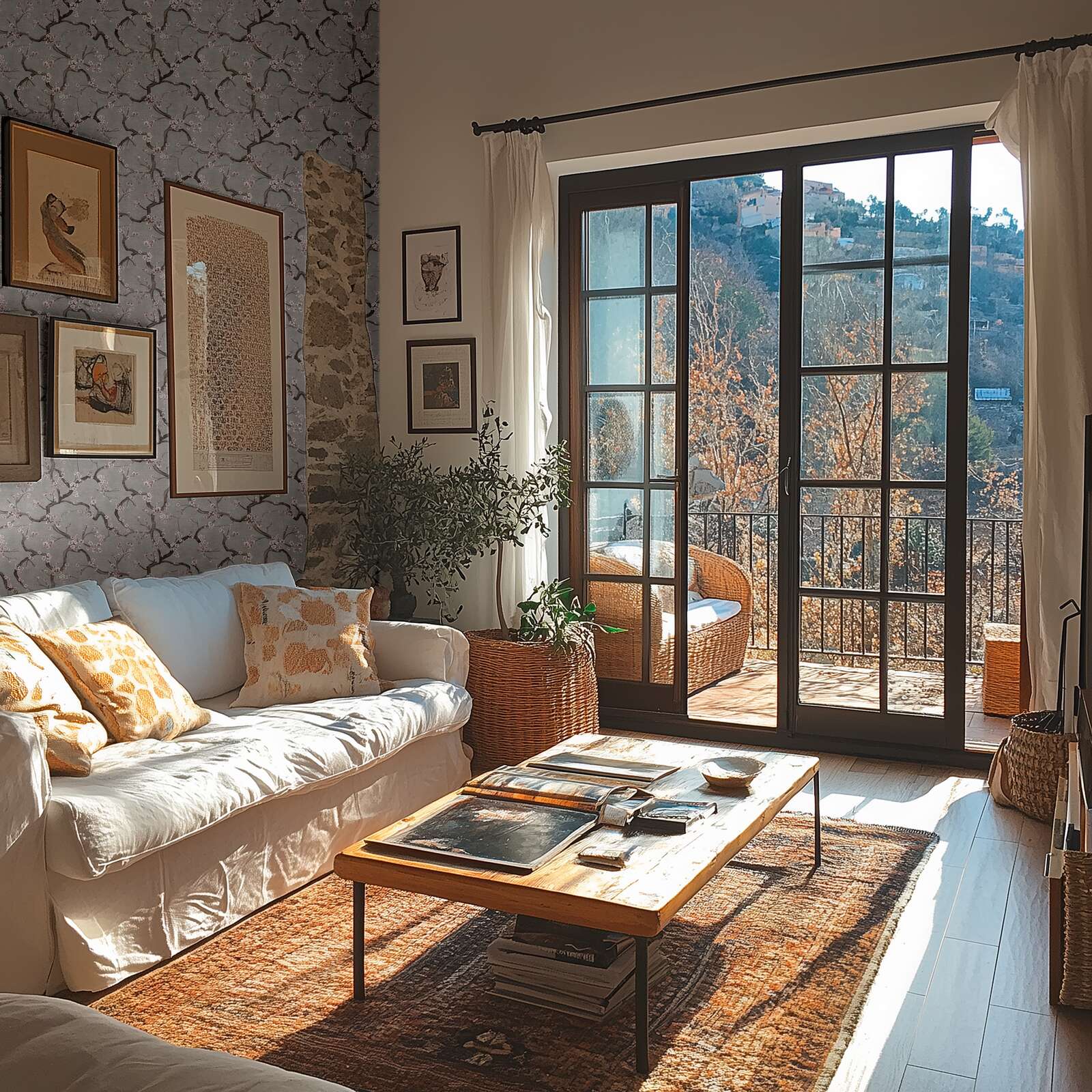 Dekoration für Zuhause, Tabelle, Innenarchitektur, Französisches Fenster, Tür