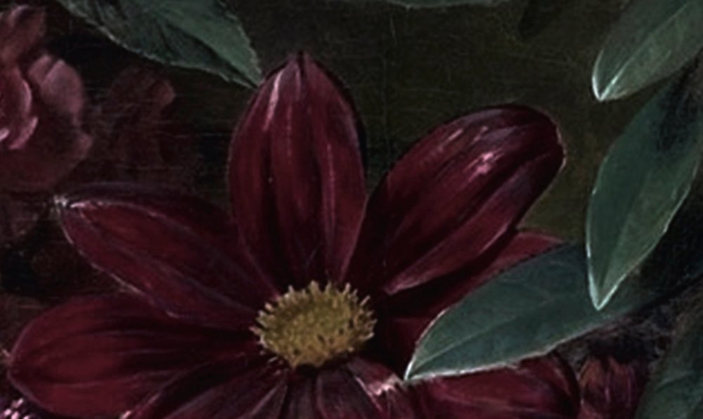 Blume, Blütenblatt, Gänseblümchen, Gemälde, Dahlie