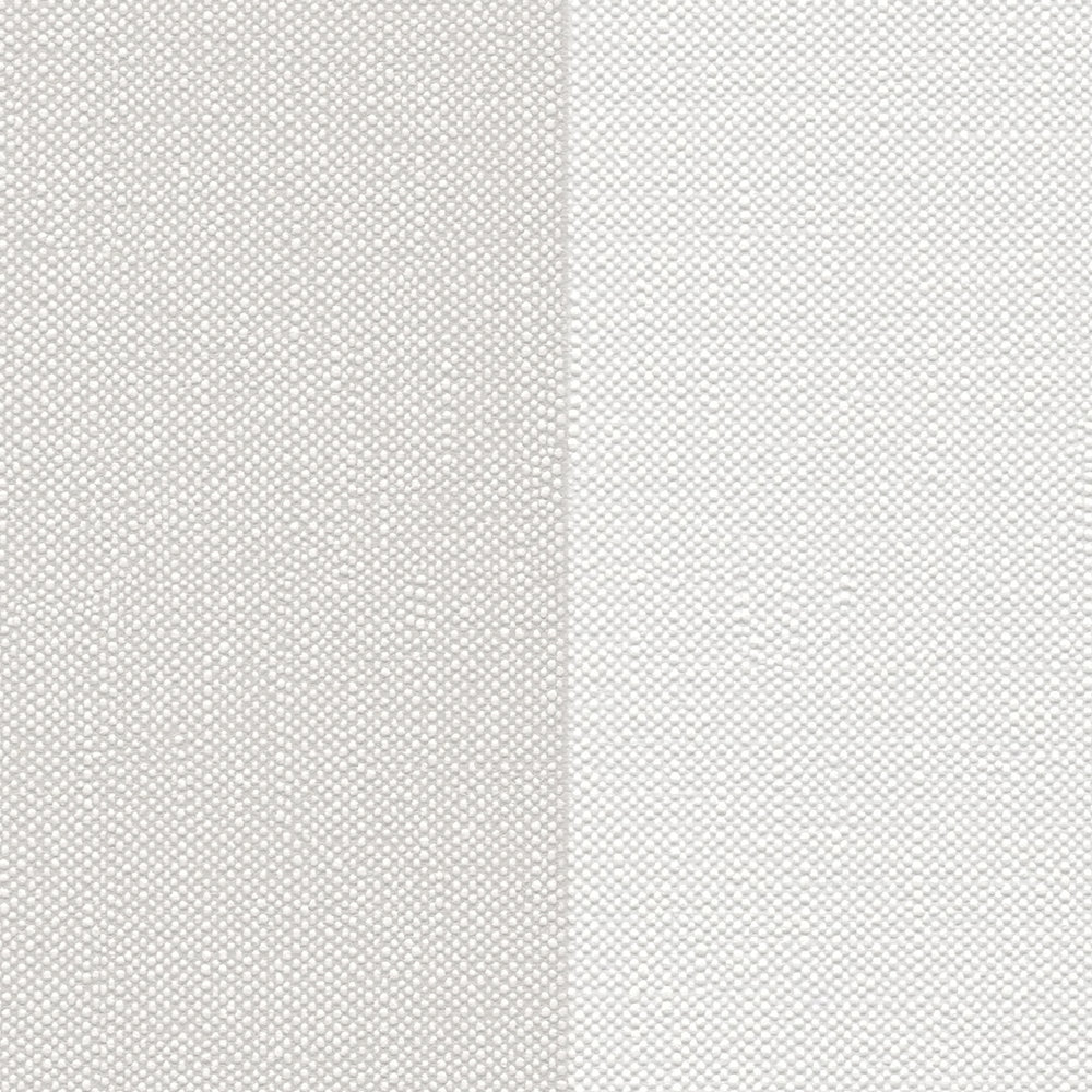 Strukturierte Vliestapete mit breiten Streifen – Creme, Beige