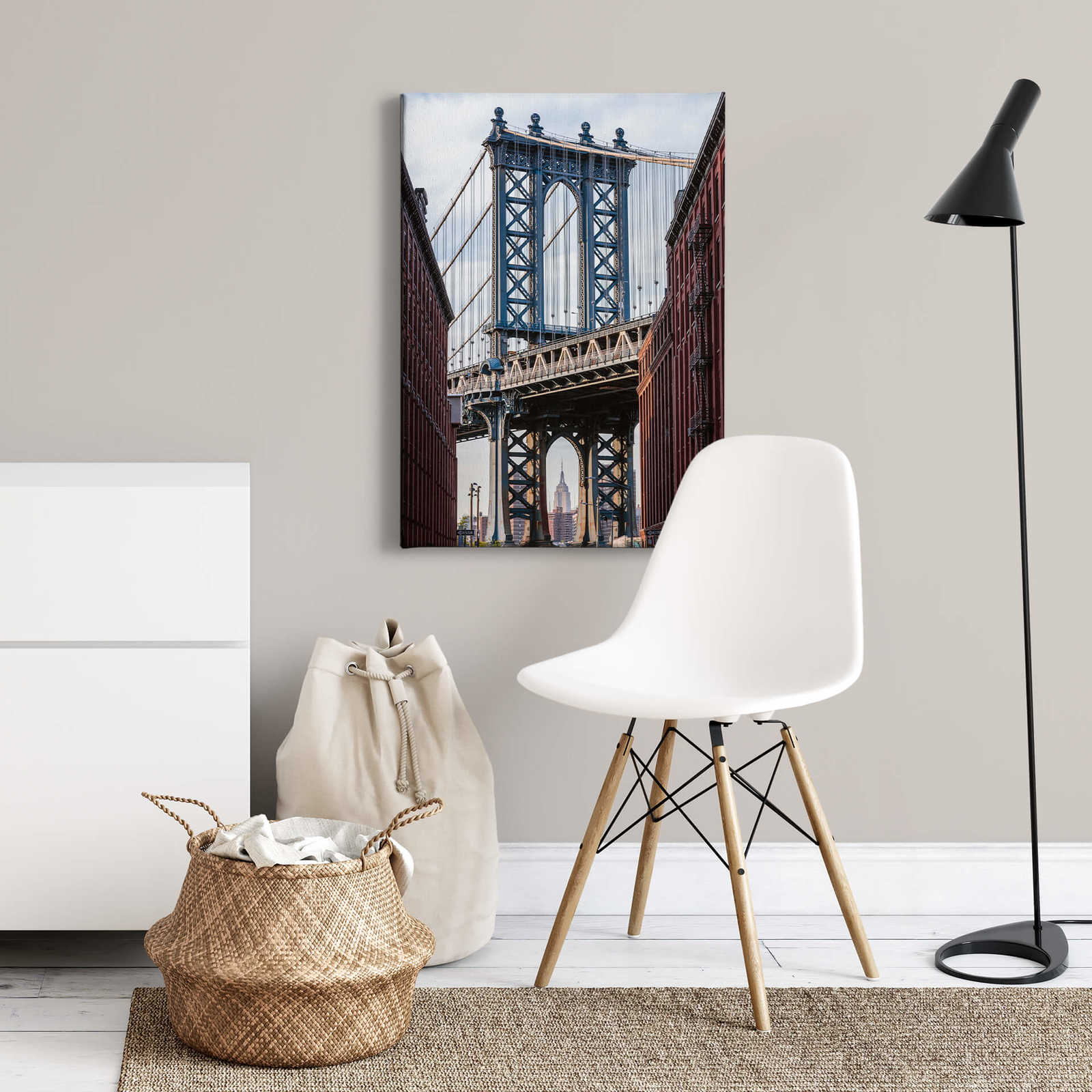 Leinwandbild New York Brooklyn Bridge, Foto von Colombo – 0,70 m x 0,50 m