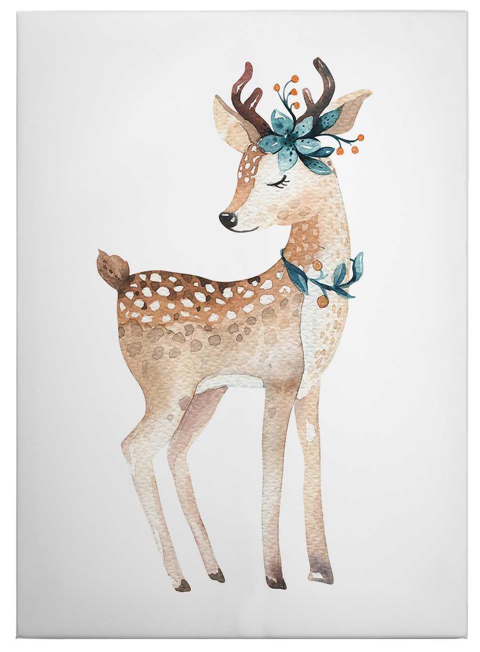             Kvilis toile chevreuil enfants - 0,50 m x 0,70 m
        