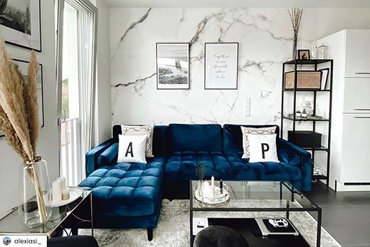 Living Room Marble Wallpaper-DD107468