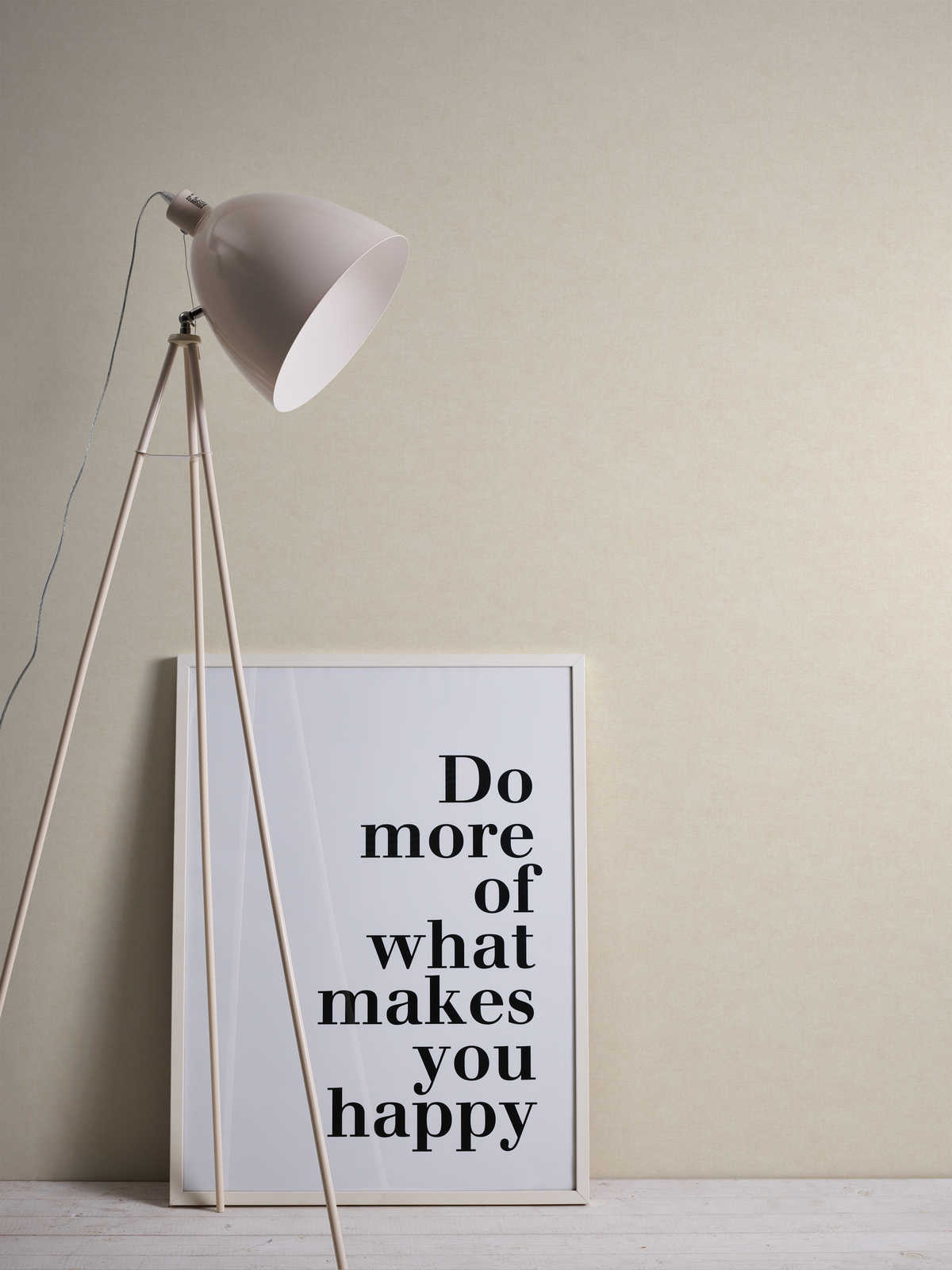             Tapete Creme-Beige uni & matt, mit Strukturmuster
        