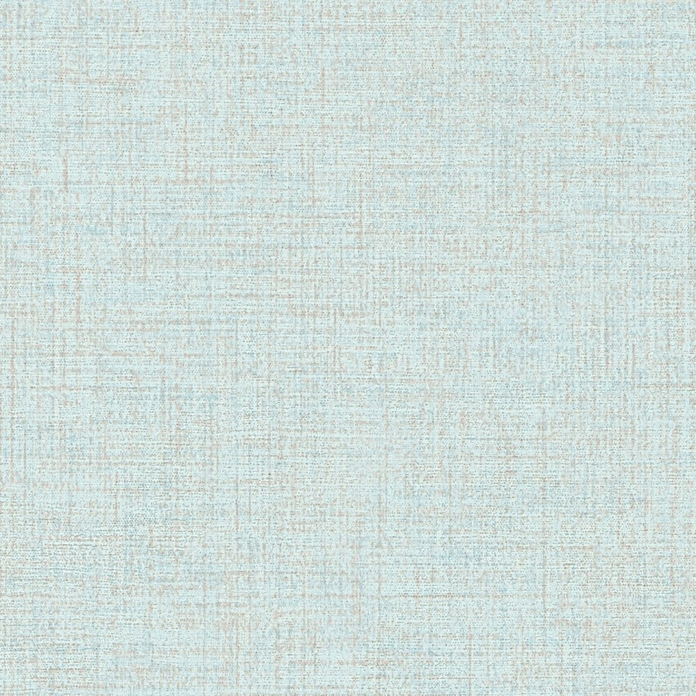             Unitapete mit dezenter Leinen Optik – Blau
        