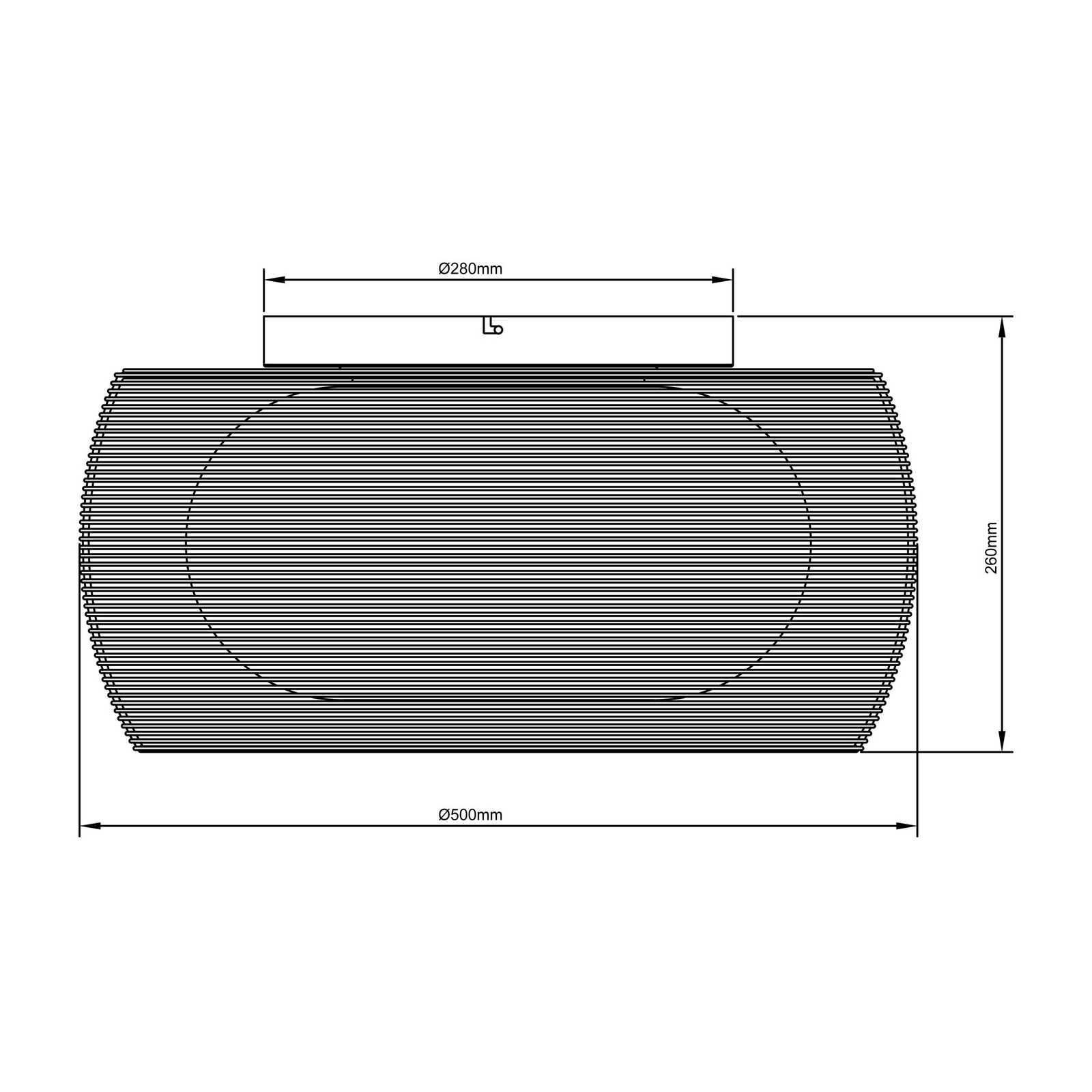 Deckenleuchte aus Glas - Maxime 10 – Braun
