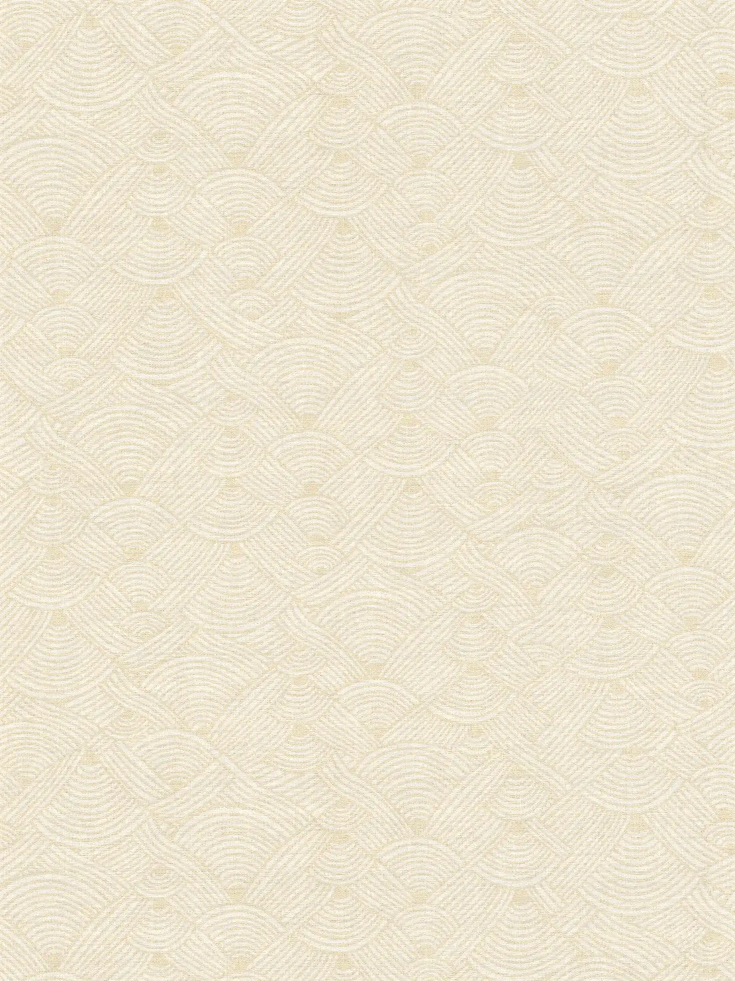         Papier peint intissé Lichen Design dans le style ethnique - crème, blanc
    