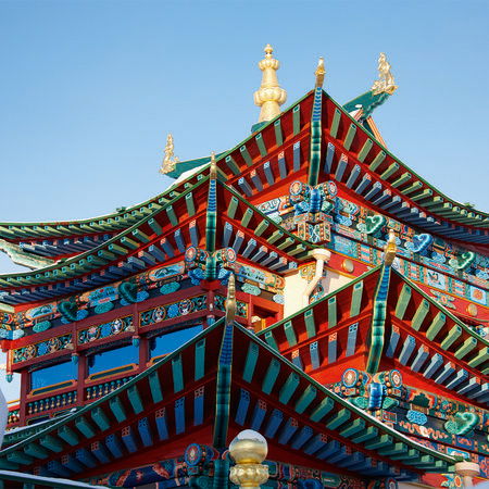         Buddha Tempel – Fototapete asiatische Tempel Pagode
    