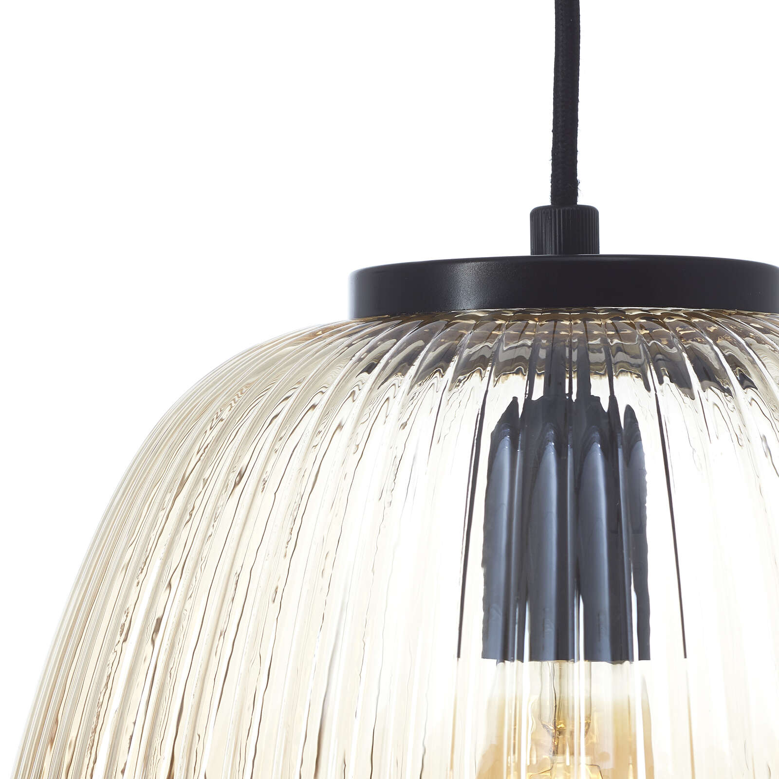             Glass pendant light - Junis 2 - Brown
        