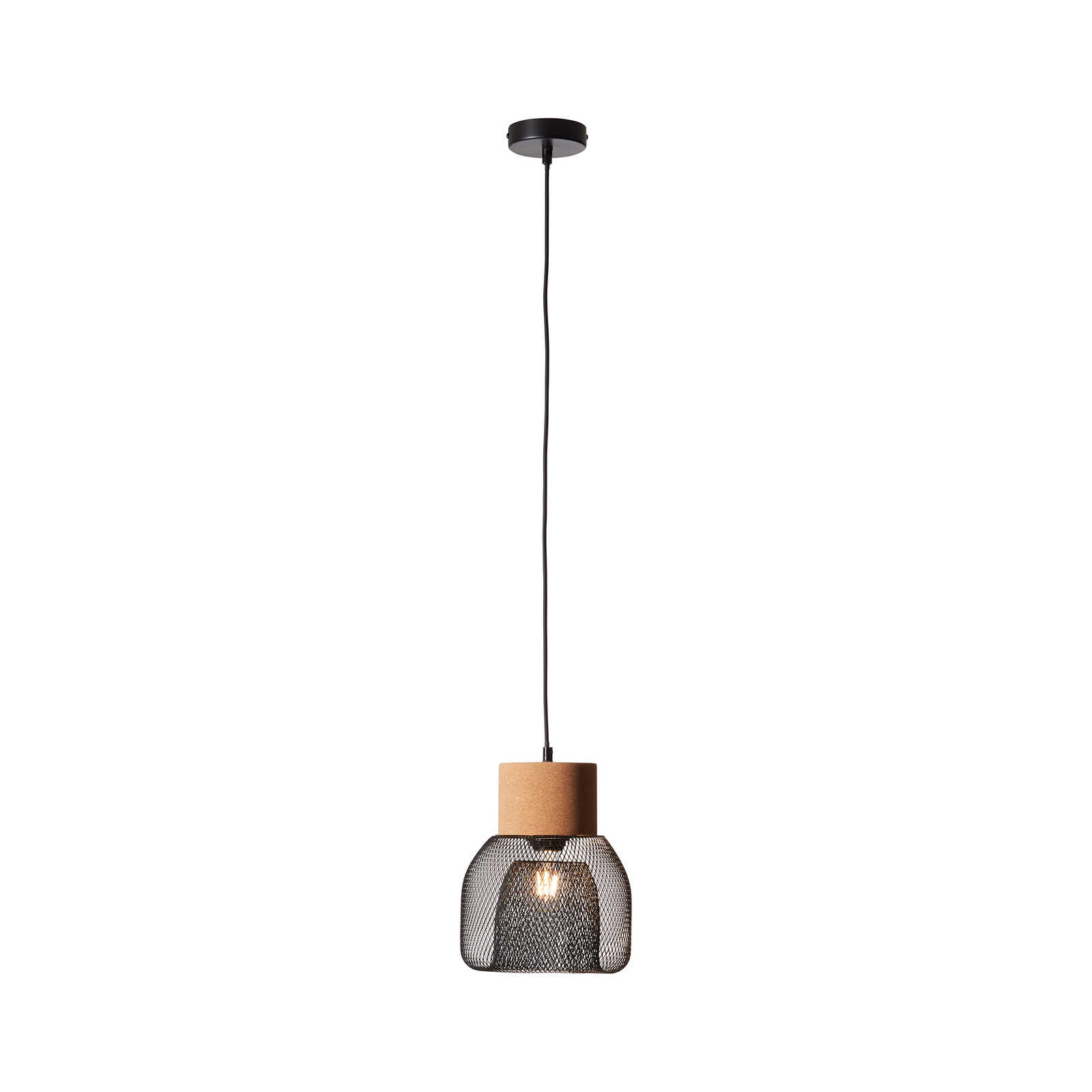             Cork pendant light - Giselle 1 - Black
        
