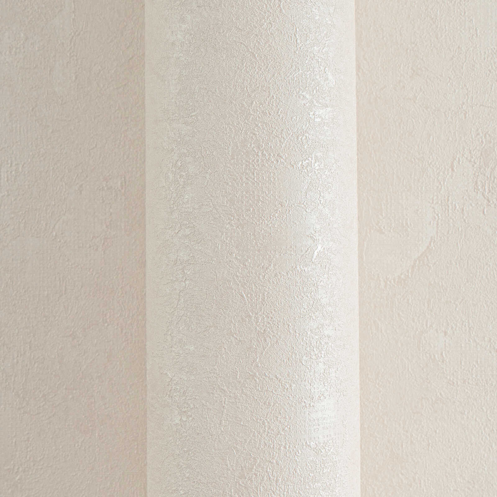 Vliestapete mit feiner, dezenter Struktur – minimalistisches und elegantes Design – Creme, Weiß, Metallic