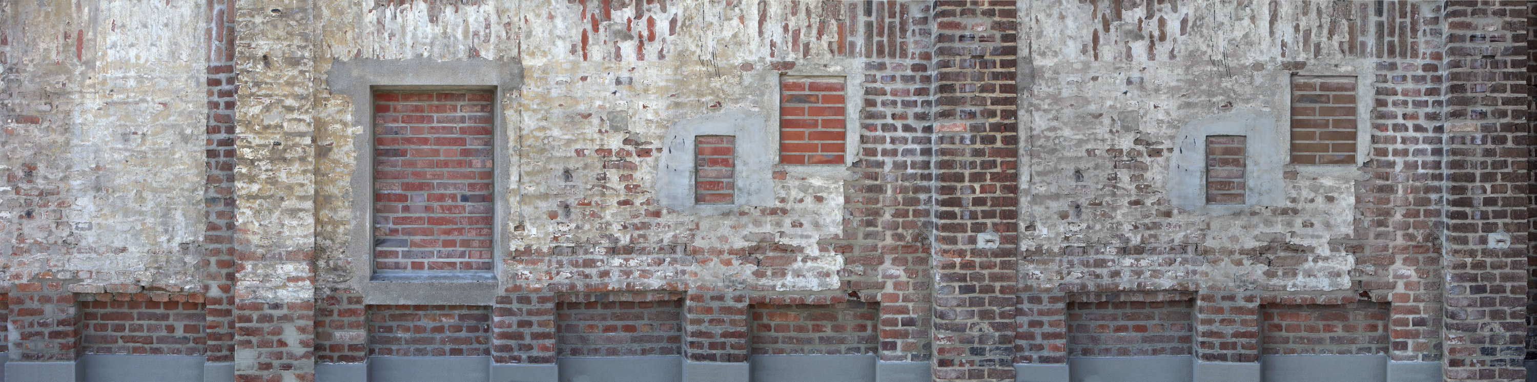 Wand Wand, Ziegelwand, verfaulte Wand, Fassade, Ziegelmauer