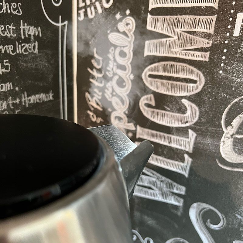 Selbstklebende Tapete Küche Kreidetafel AS385871