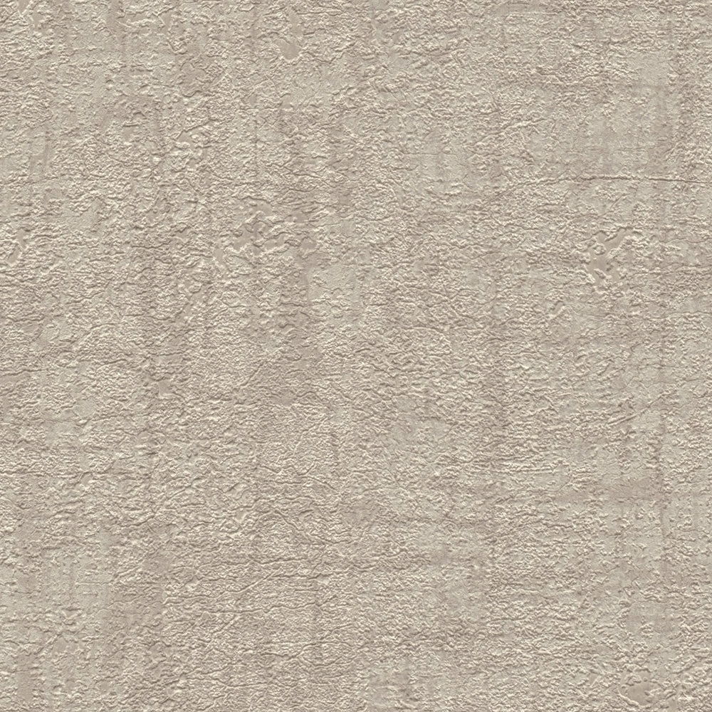             Strukturierte Vliestapete leicht glänzend – Braun, Beige
        