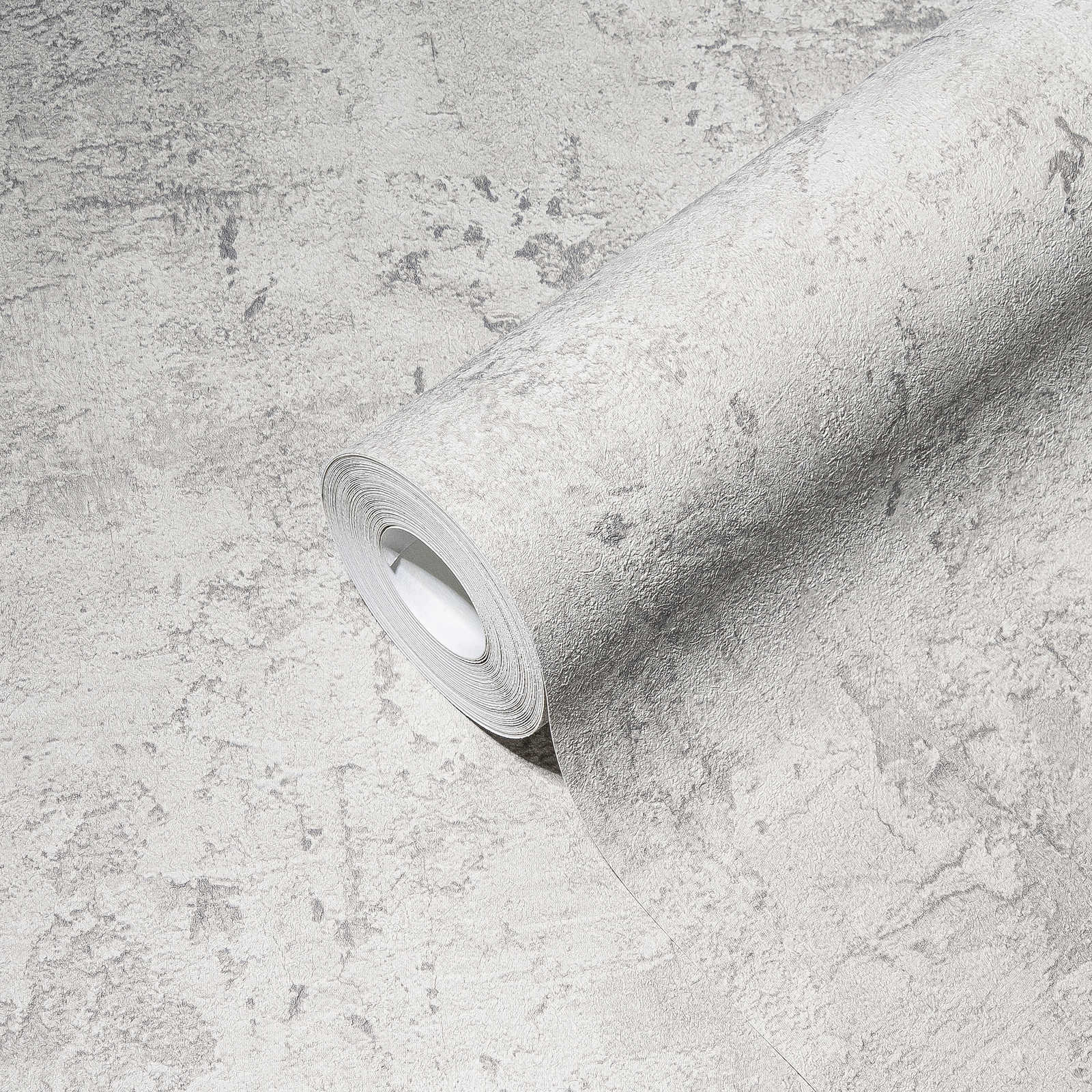             Graue Betonoptik Tapete mit Used Optik – Grau
        