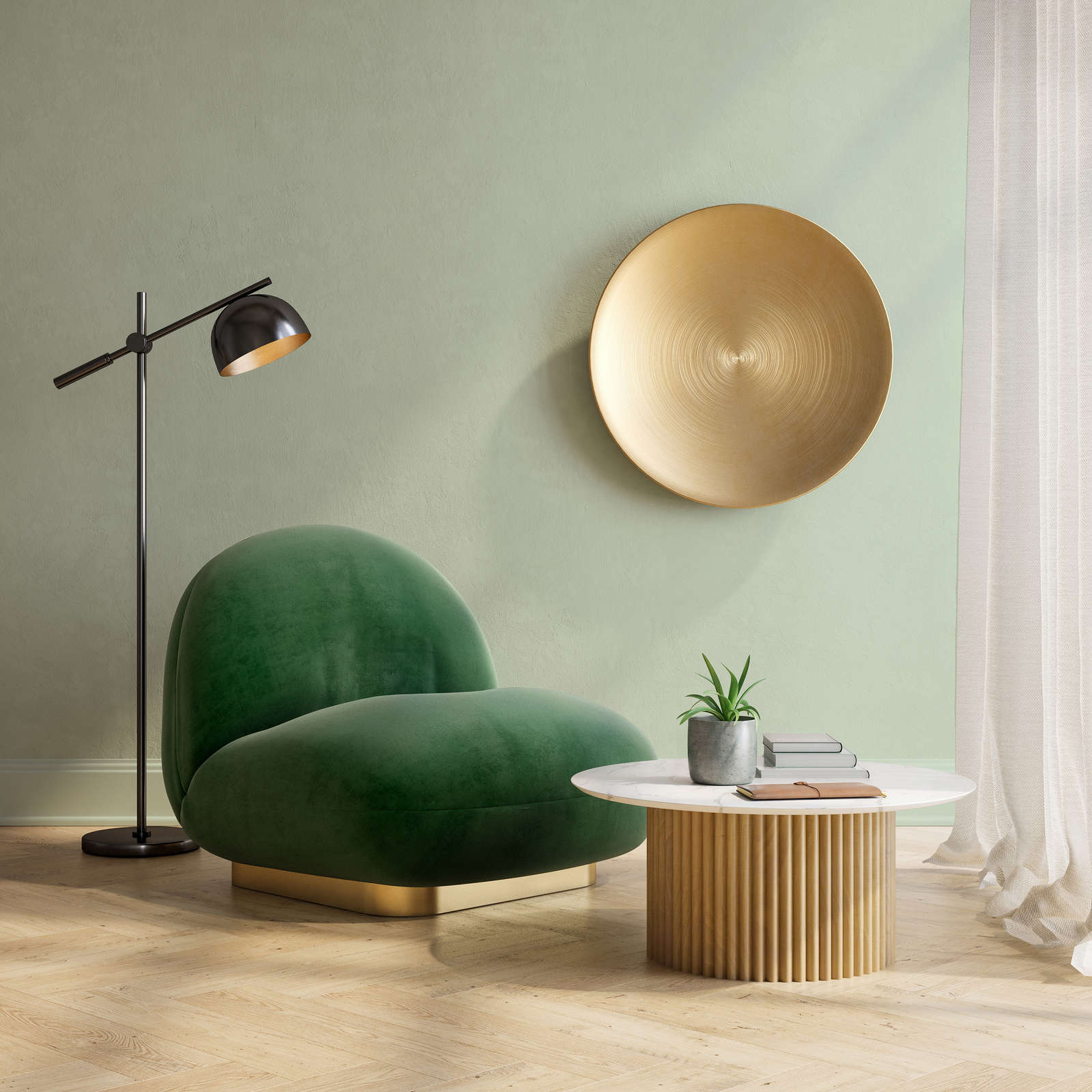             Premium Wall Paint Awakening Pastel Green »Sweet Sage« NW400 – 1 litre
        