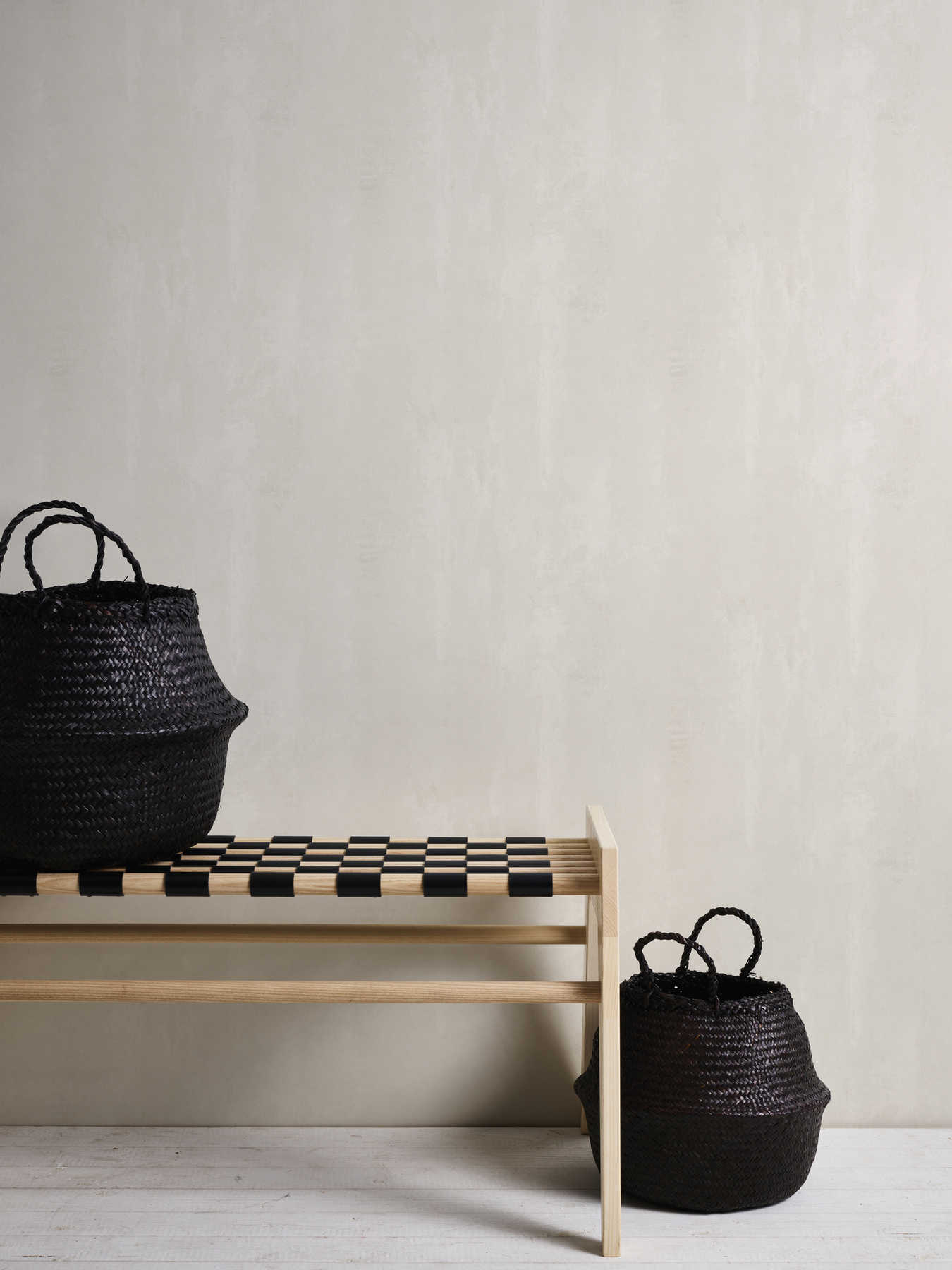             Helle Betonoptik Tapete Wischbeton Industrial Stil – Creme
        