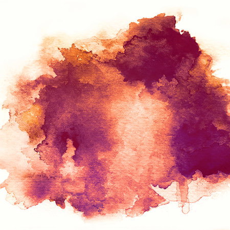 Aquarell, Farbspritz, Orangerot, Violett, Muster