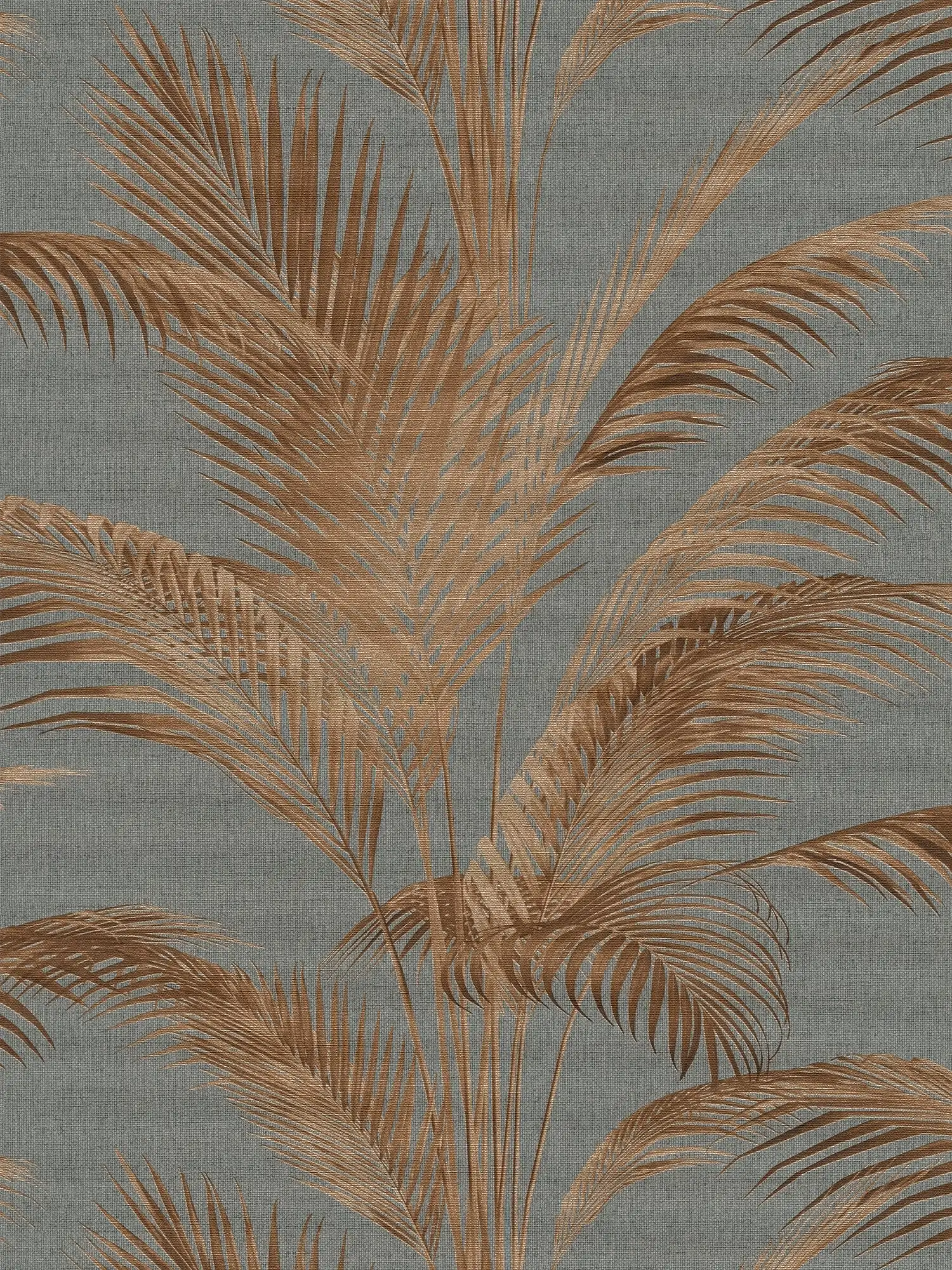             MICHALSKY Vliestapete mit Palmenmuster und metallischen Akzenten in gold – Grau, Rost, Metallic
        