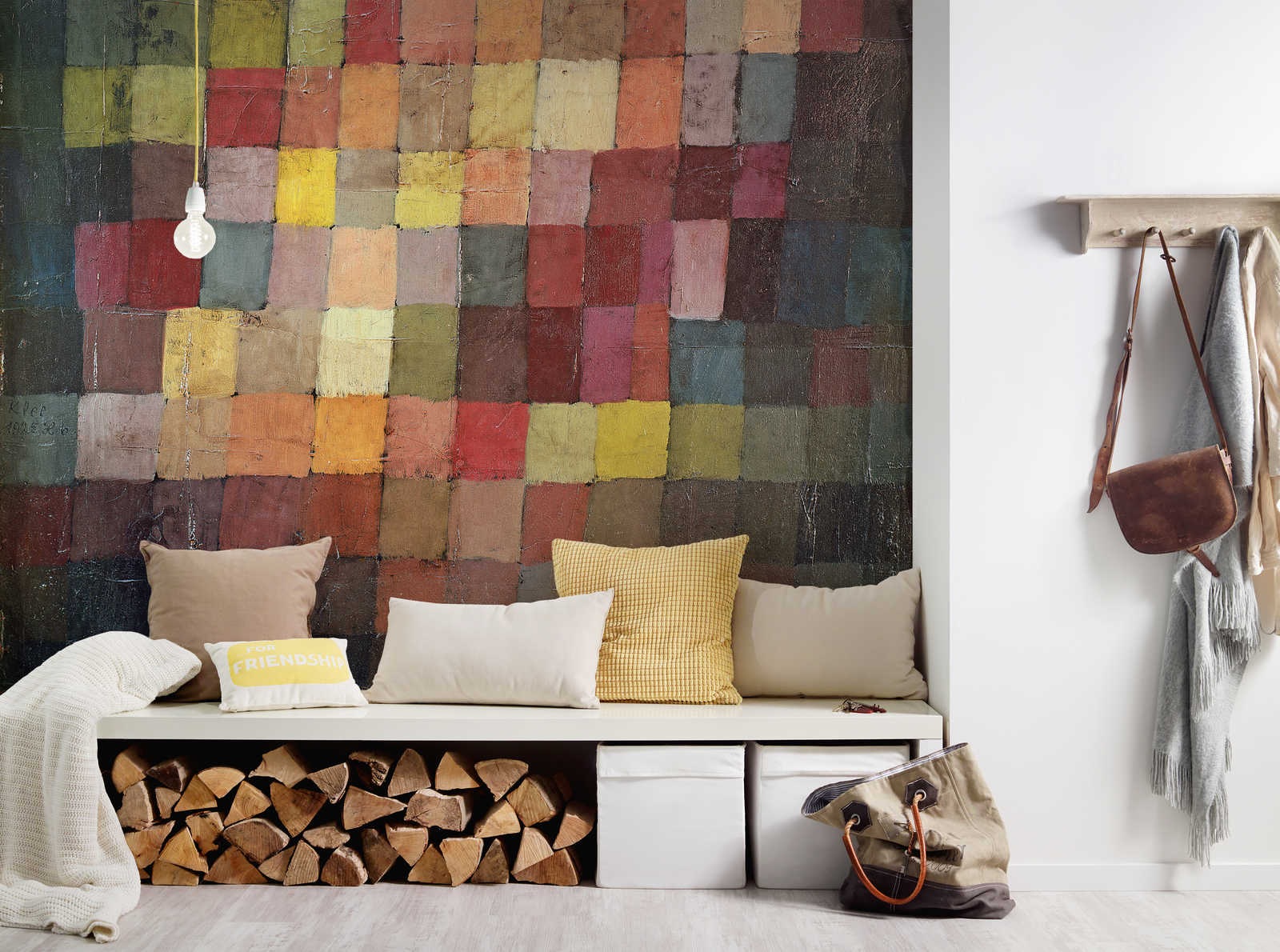 Innenarchitektur, Inneneinrichtung, Kissen, Mauer, Handtasche