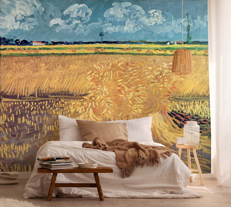             Fototapete 'Krähen über Weizenfeld' von Vincent van Gogh
        