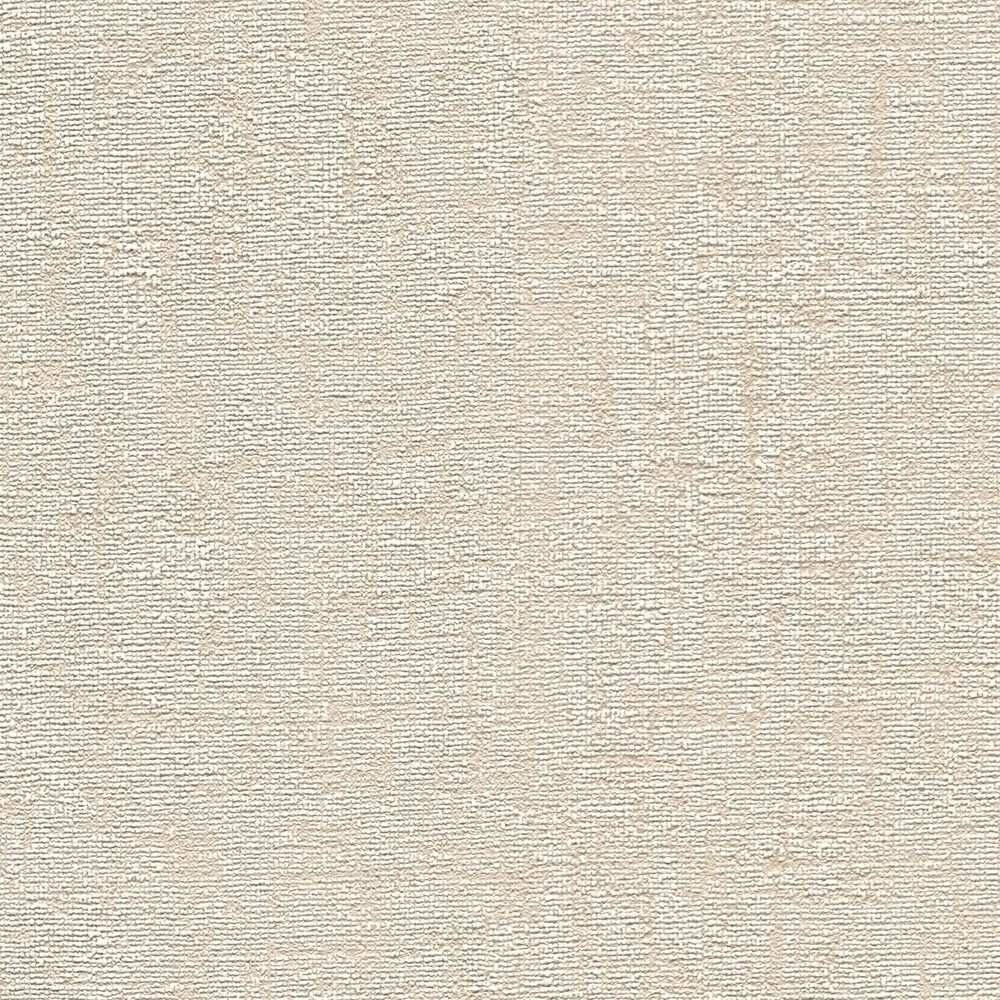 Non-woven wallpaper plain matt • light textile texture | A.S.