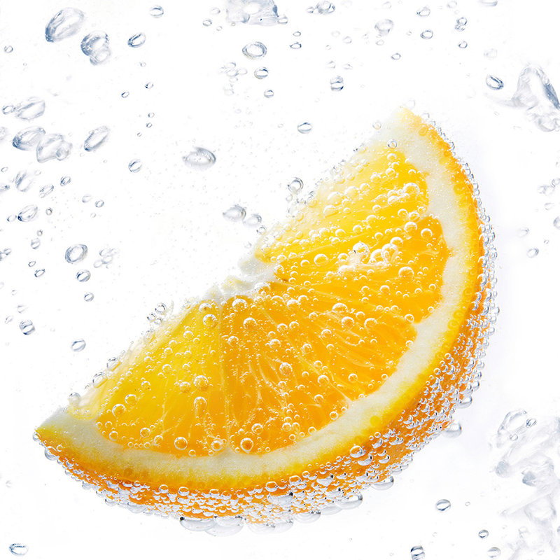 Orange, Orangenscheibe, Zitrusfrucht, Blasen, Wasser
