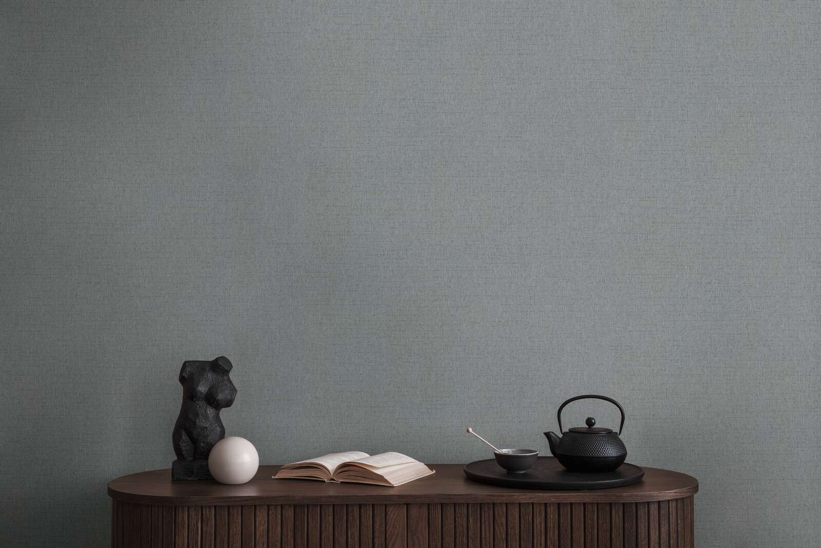             MICHALSKY Gewebeoptik Vliestapete einfarbig – Grau
        