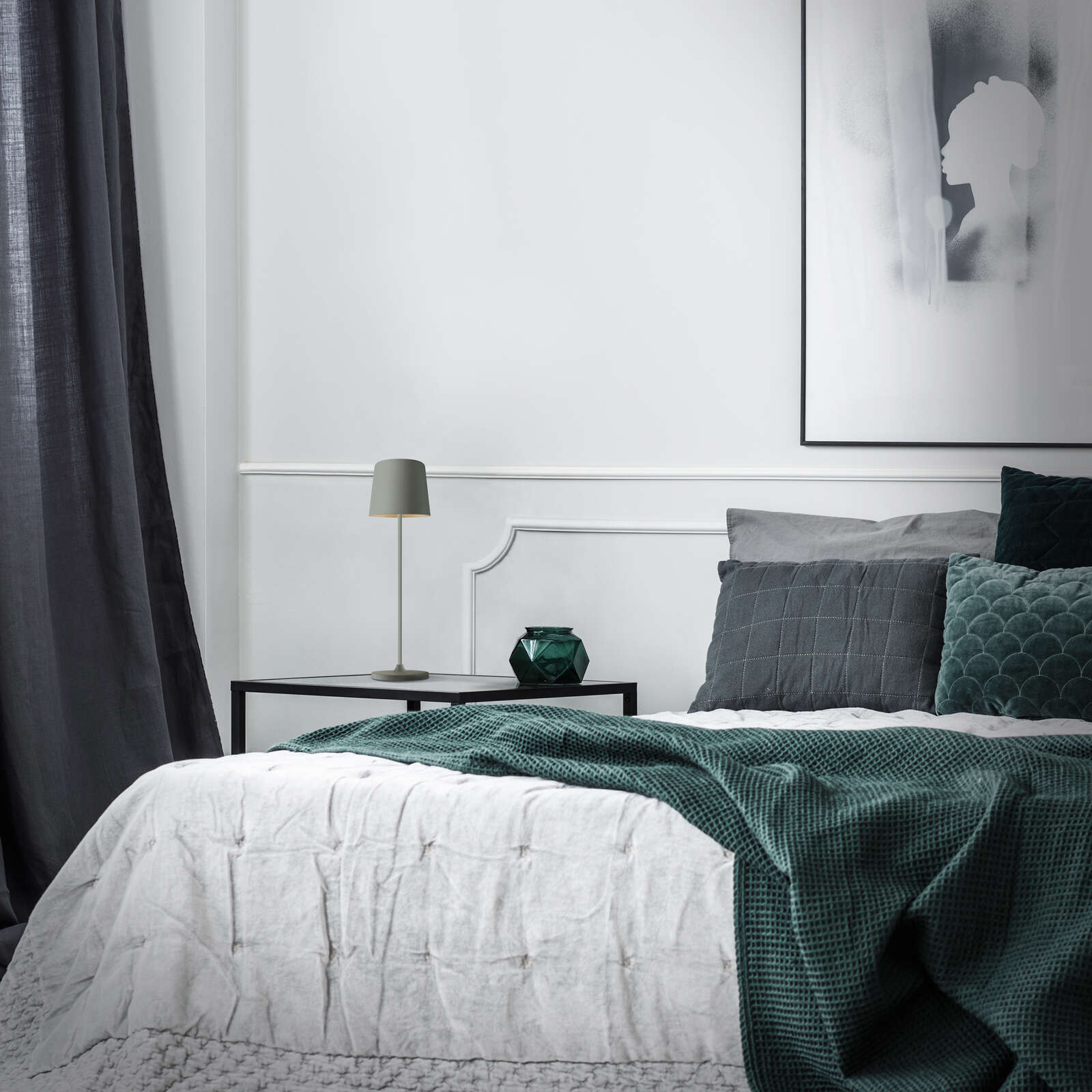             Tischleuchte aus Metall - Cosy 4 – Grau
        