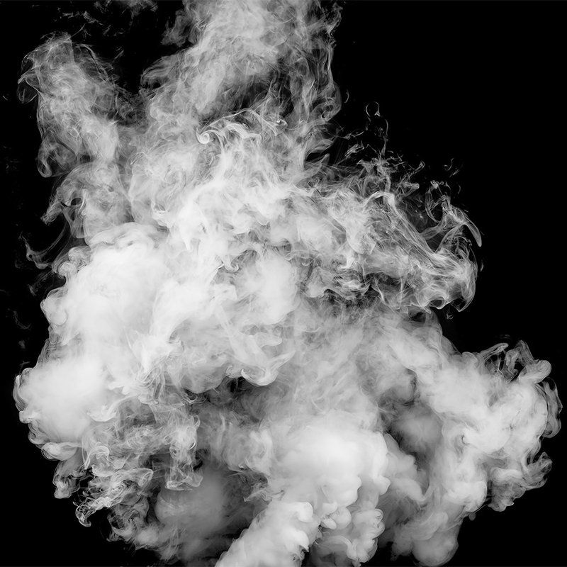         Modern art photo wallpaper - abstract fog motif with 3D effect - black, white
    