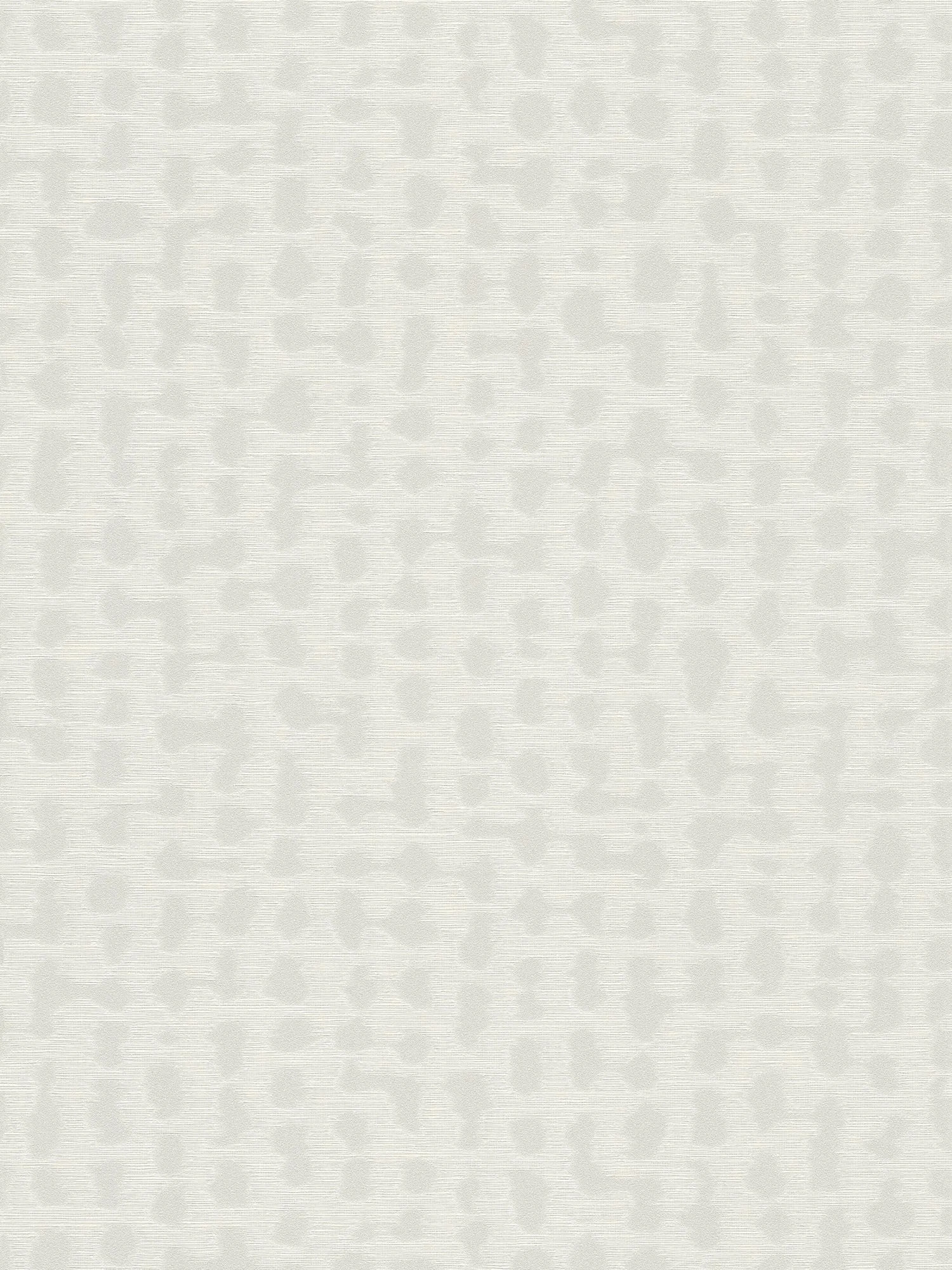 Großflächiges Palmblattdesign als Vliestapete mit Naturstruktur auf glänzendem Hintergrund - Grau, Weiß