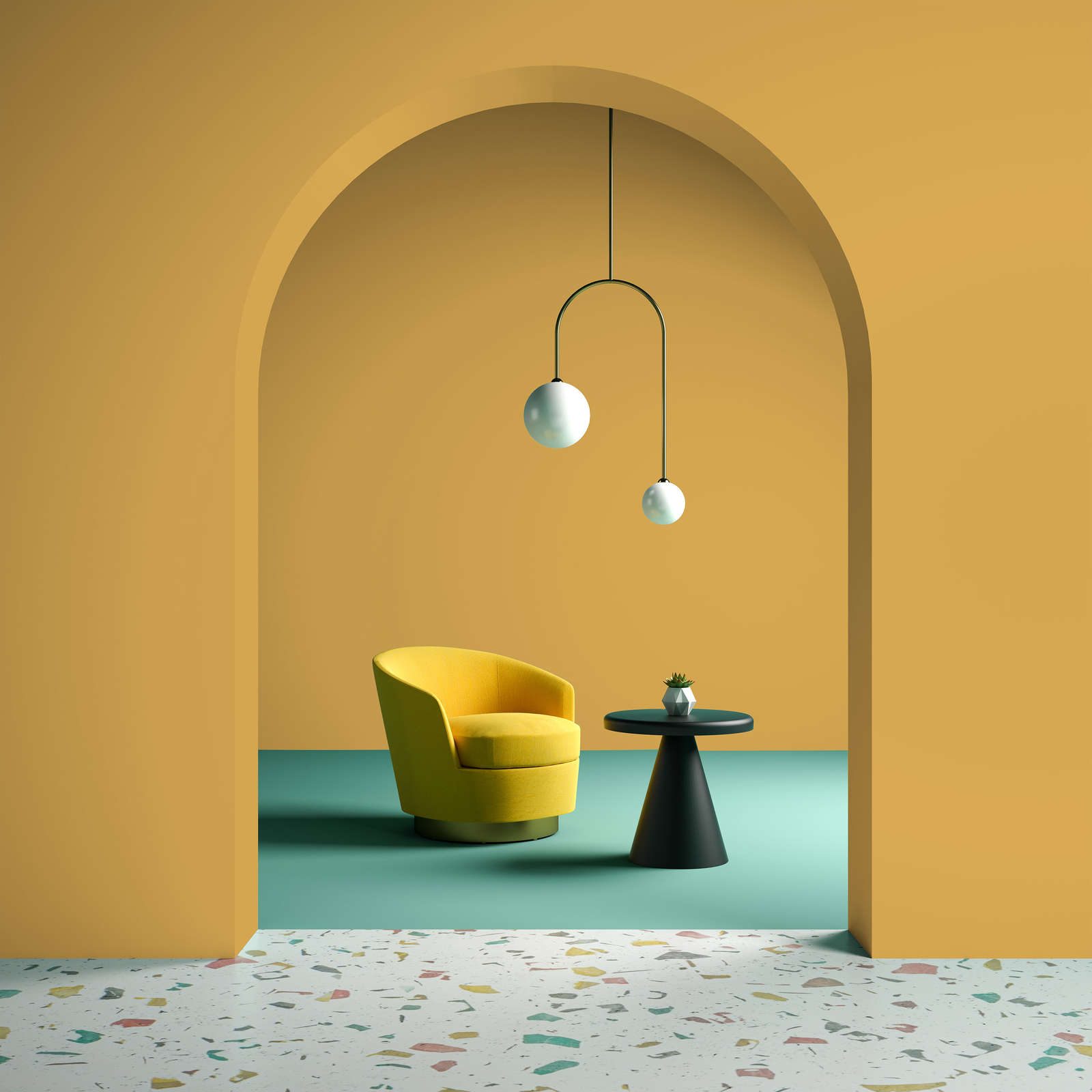             Peinture murale Premium jaune soleil stimulant »Juicy Yellow« NW805 – 1 litres
        