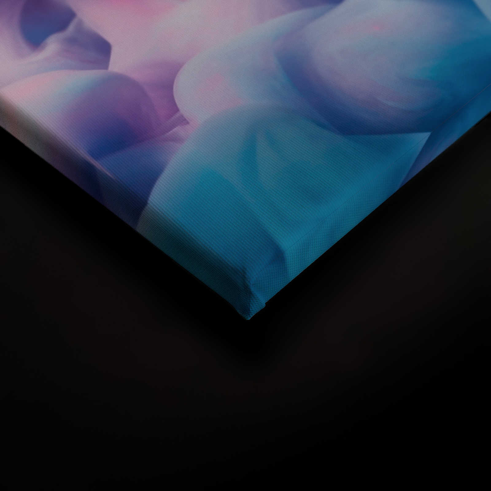 Farbiger Rauch Leinwand |Rosa, Blau, Weiß – 0,90 m x 0,60 m