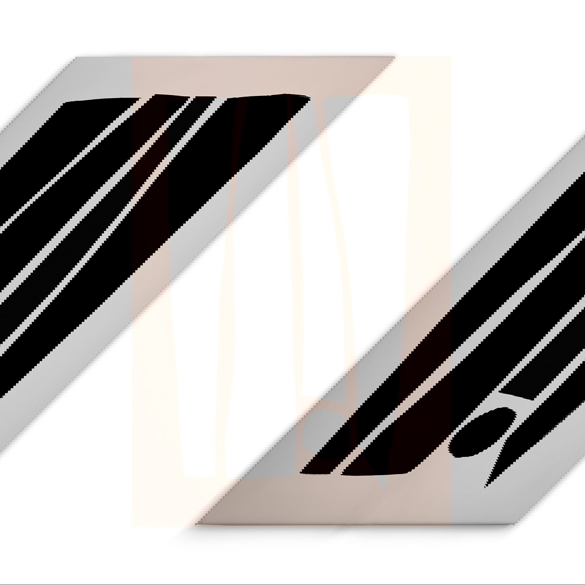             Leinwandbild Eleganz in Schwarz - Abstrakte Leinwand mit Kreisen und Formen – 30 x 45 cm - Creme, Schwarz
        