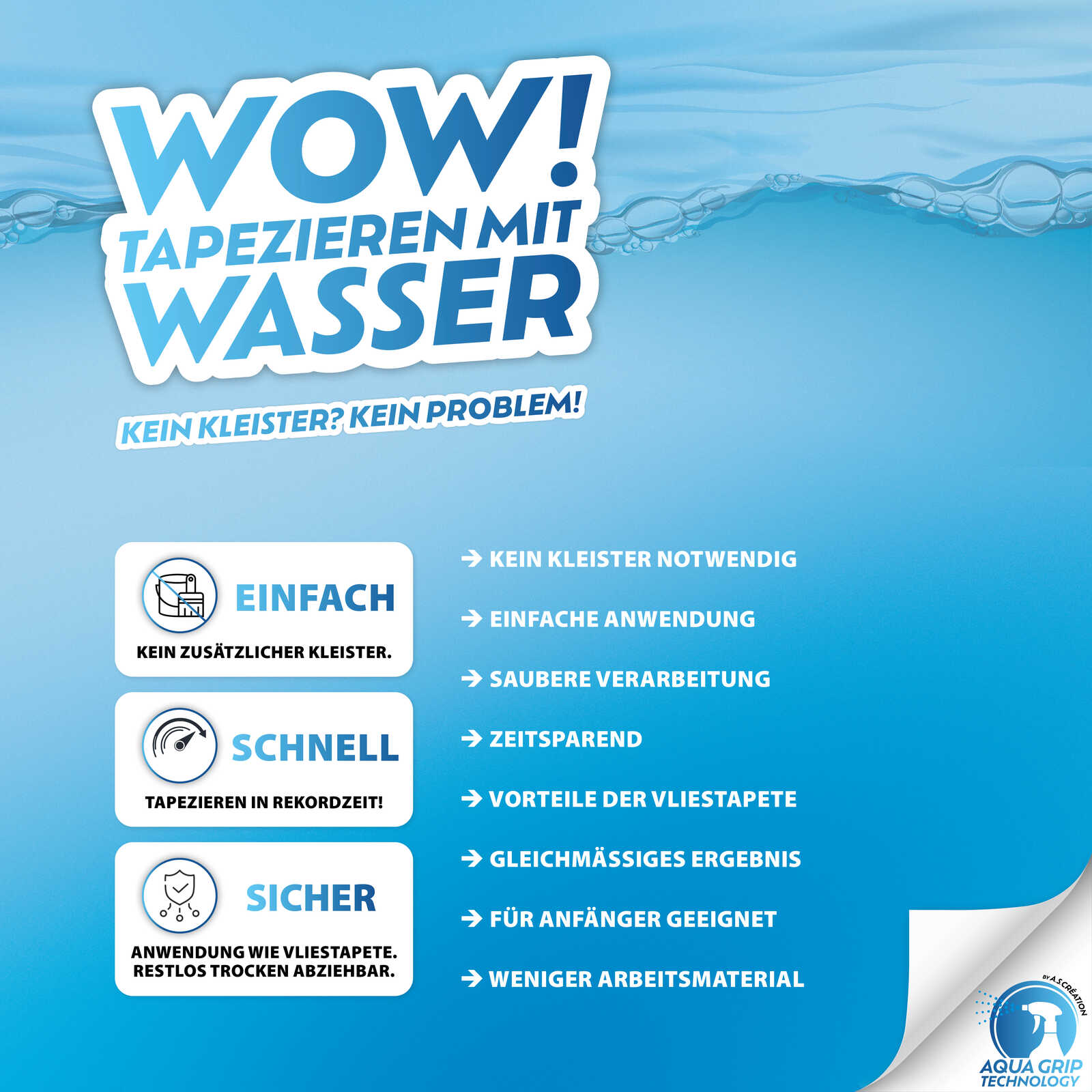             Natürliche, helle Vliestapete in Holzoptik und glatter Oberflächenstruktur – Water. Fix. Ready. – Braun
        