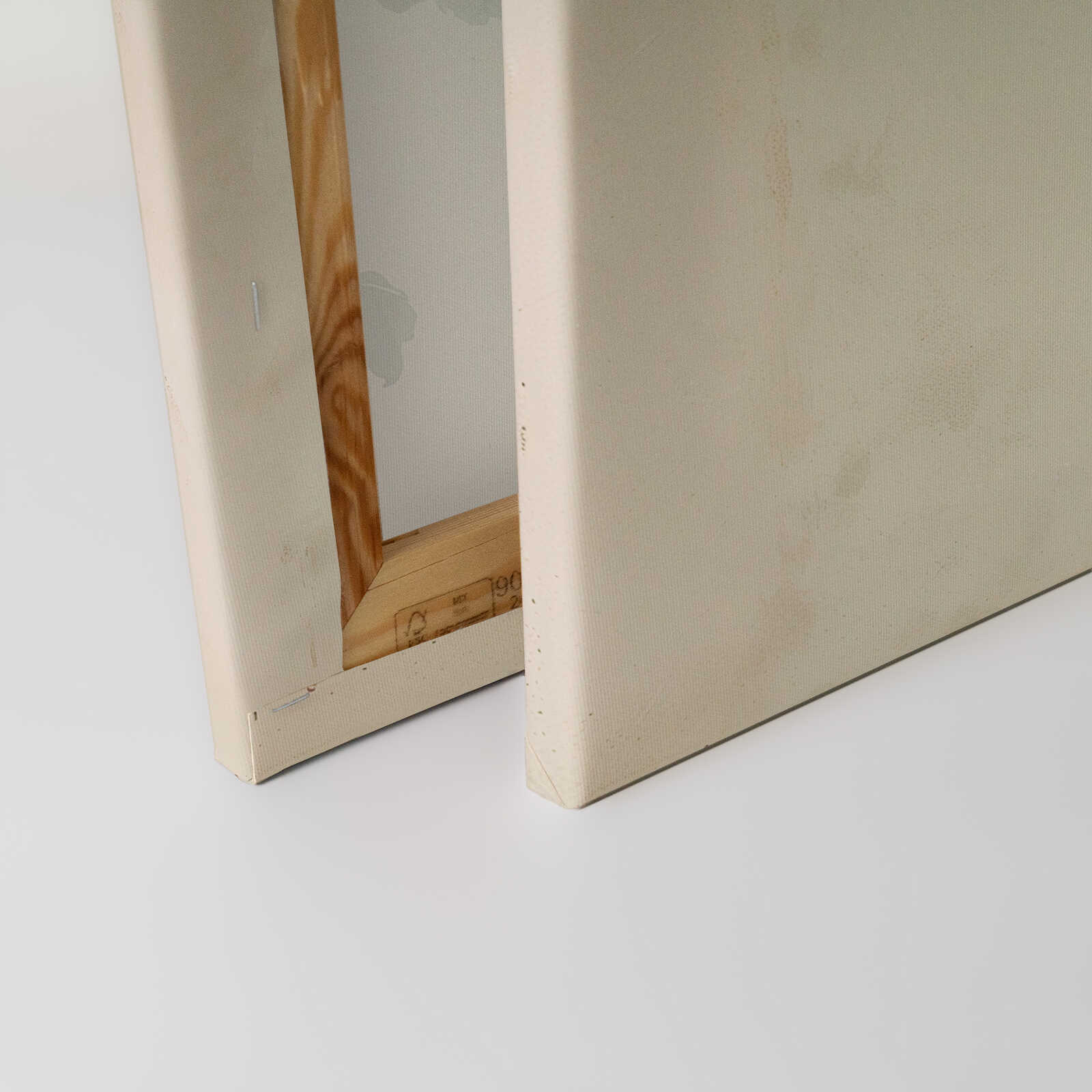             Eleganter Brokkoli - Vintage-Leinwandbild ideal ideal für Küche und Esszimmer – 30 x 30 cm - Creme, Beige
        