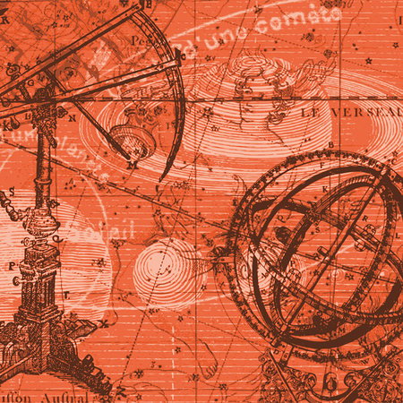 Astrolabe, Armillary sphere, Sundial, Orbital map, Historisches Instrument