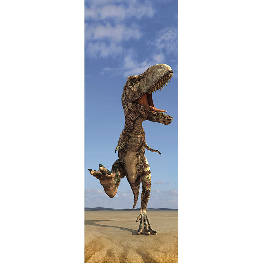 t-rex, dinosaur, animatronic, fossil, desert