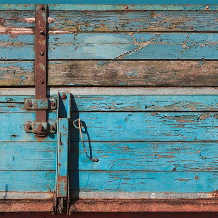         Houten Optiek Behang Industrieel Ontwerp met Gebruikte Optiek
    