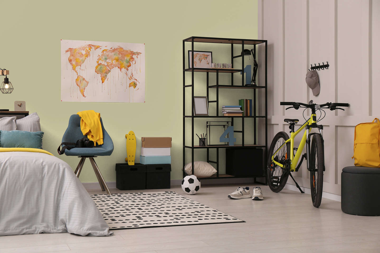             Premium Wandfarbe fröhliches Pastellgrün »Lucky Lime« NW601 – 1 Liter
        