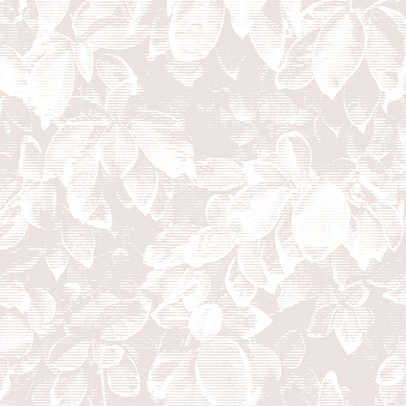        Fototapete Blätter-Optik im Shabby Chic Look – Rosa, Weiß
    