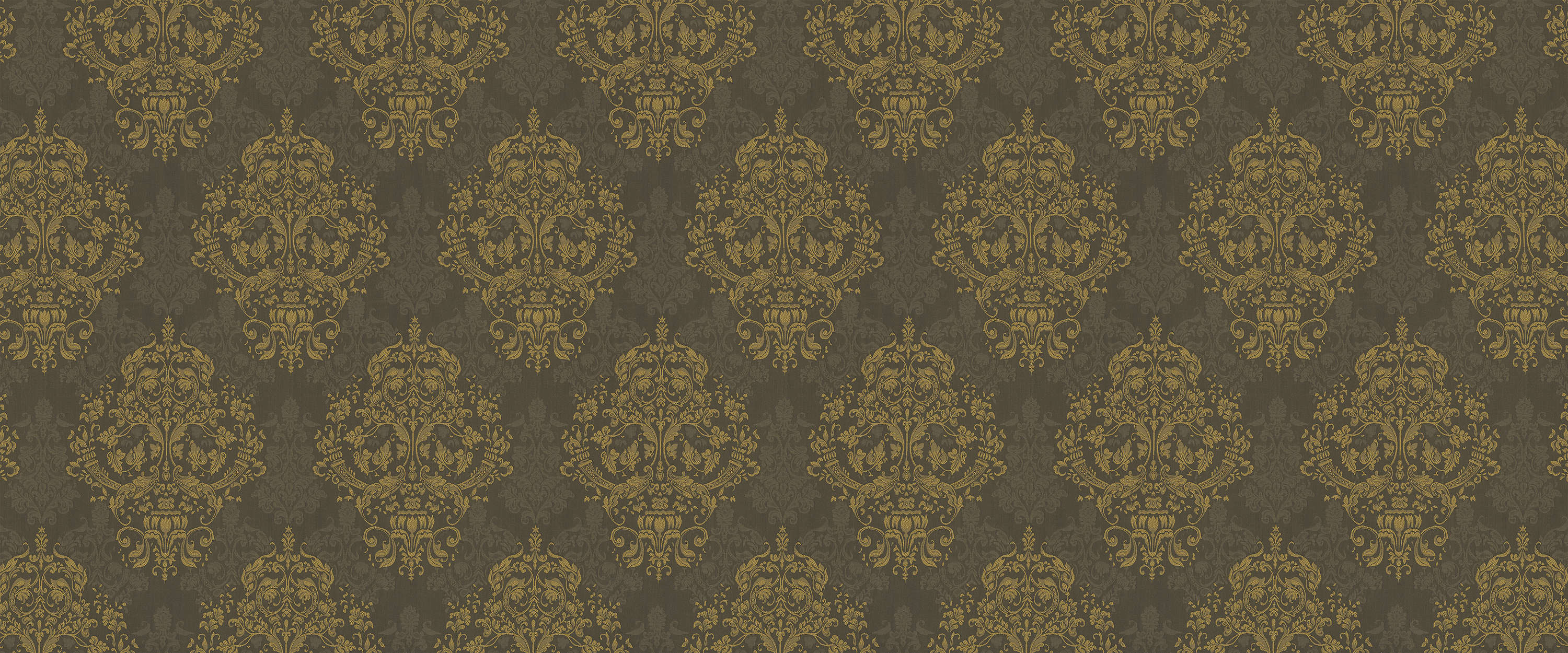 Tapete, Muster, Ornament, Gold, Braun