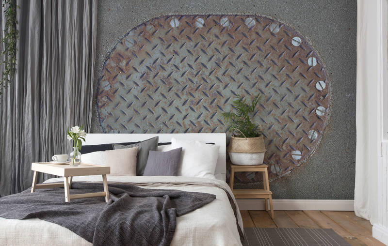  bedroom,  Wandbild, Industrie, Pflanze, Nachttisch
