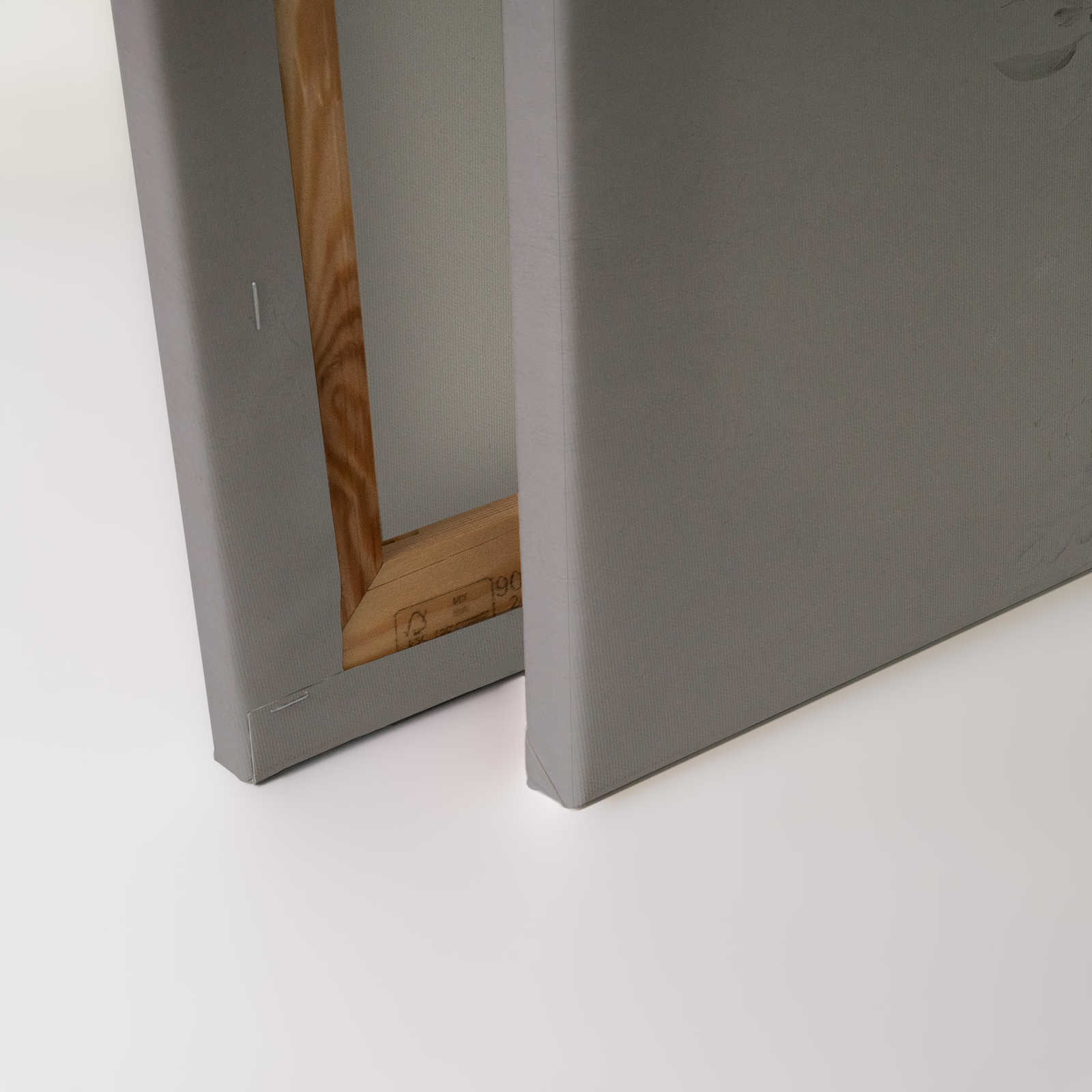 Blumen Leinwandbild mit Pastellfarben Design – 0,90 m x 0,60 m