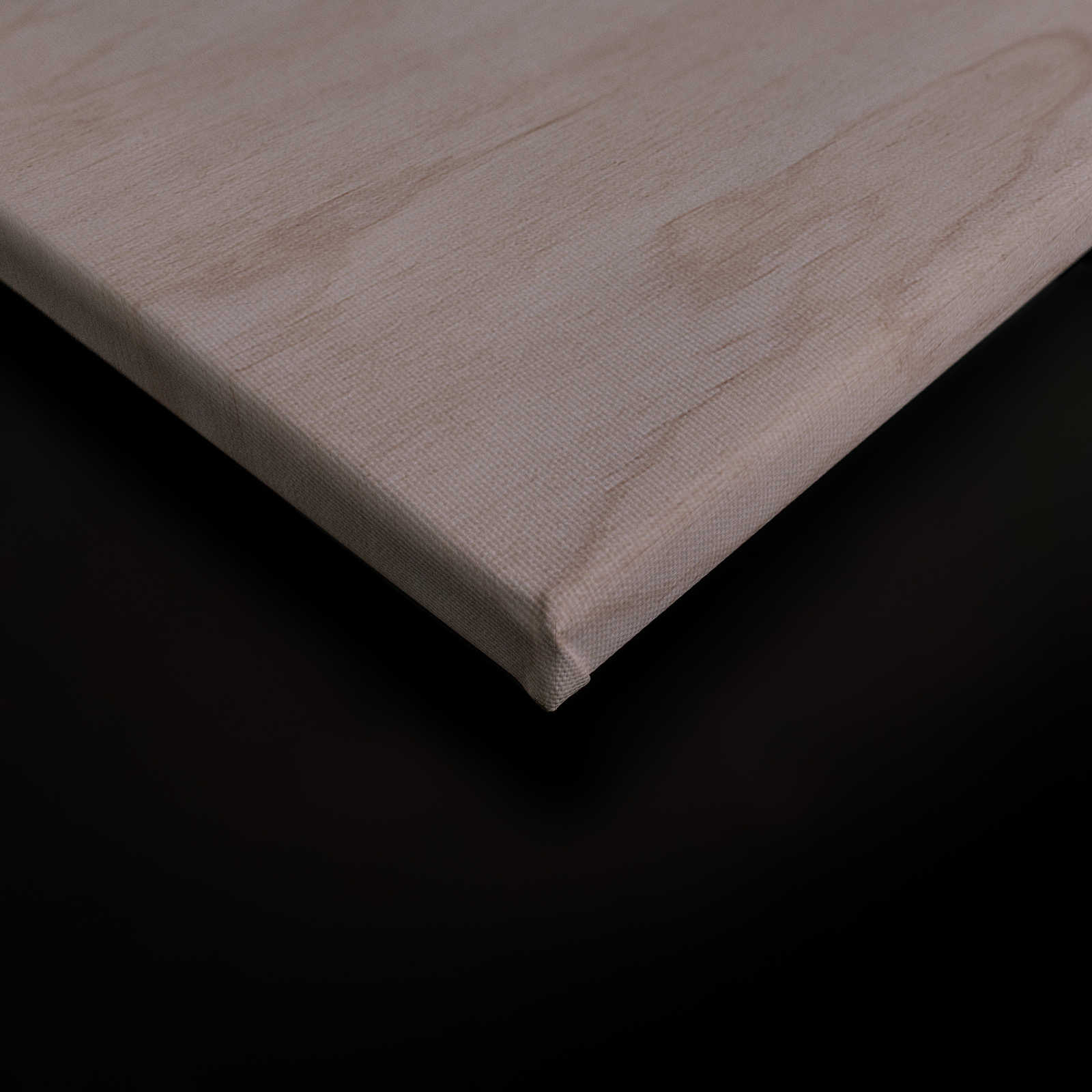             Inaly 1 - Abstraktes, buntes Leinwandbild in Sperrholz Optik – 0,90 m x 0,60 m
        