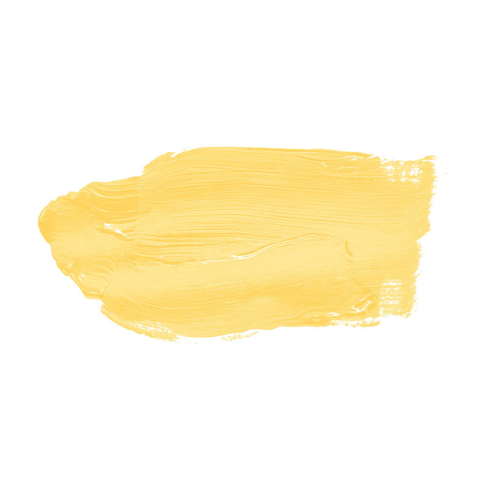 Farbklecks, Pastellgelb, Acrylstrich, Malfarbe, Pinselspuren