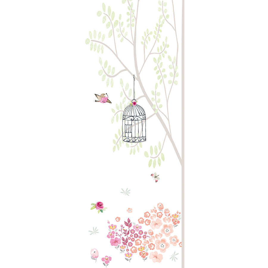 Vogelkäfig, Vogel, Garten, Blumen, Baum