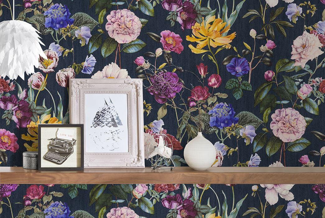 Wallpaper AS373364 flowers on dark background