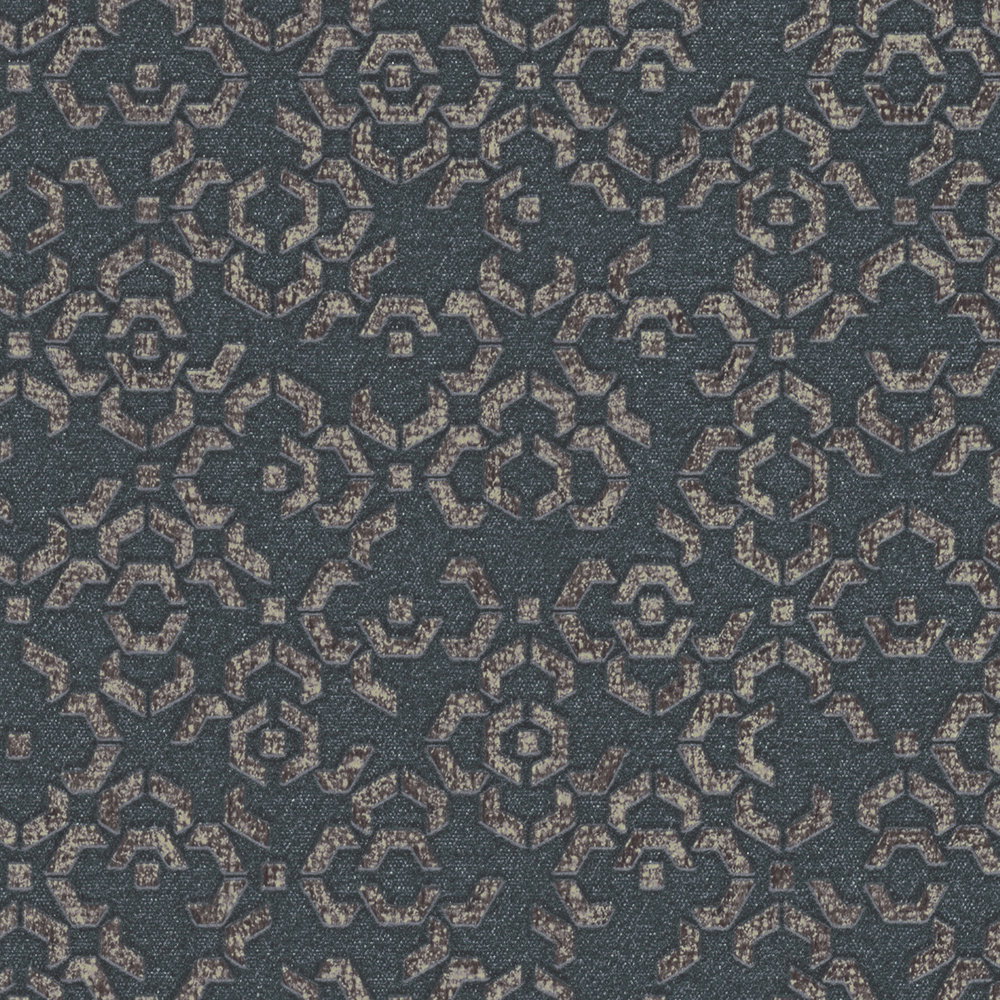 3D Vliestapete mit Metallic-Effekt – Grau, Metallic