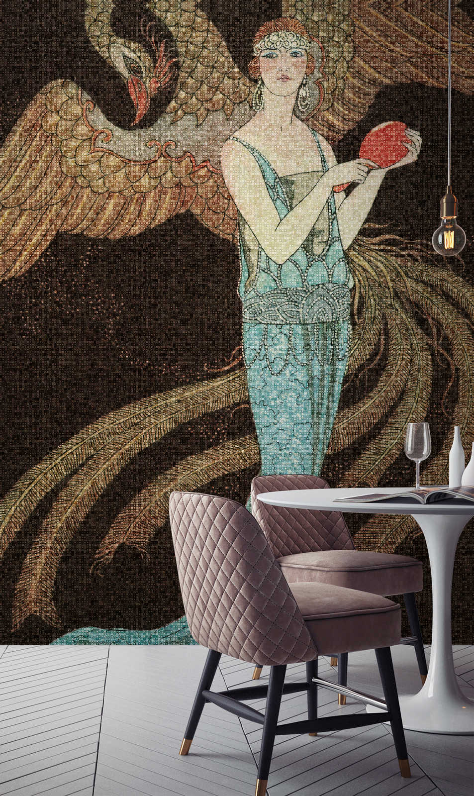 Kunst, Kachel, Gemälde, Mosaik, Person
